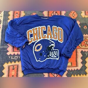 Y2K Bears Logo Crew Neck Reversible Hoodie (M)